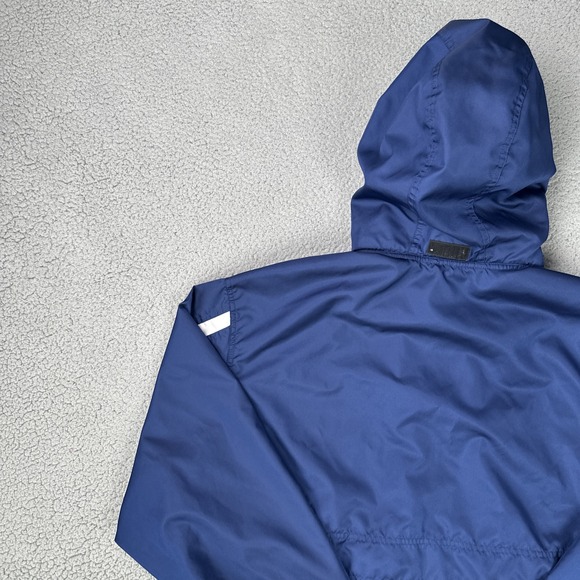 Vintage 90s Nike Windbreaker Jacket Men XL Blue 1/2 Zip Anorak Mesh Lined - Picture 14 of 16